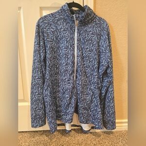 Peter Millar Women's blue crown sport zip up jacket XL